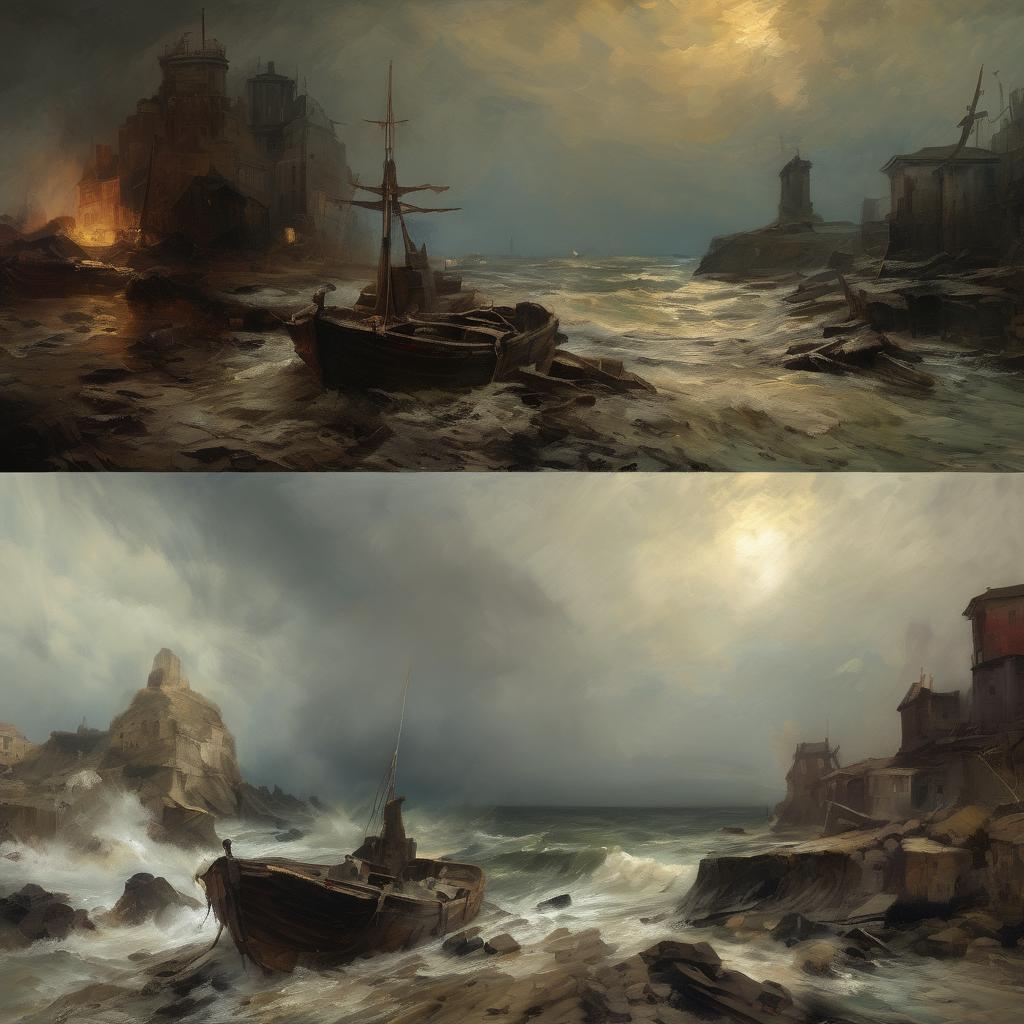 Στυλ Και Τεχνικές του Oswald Achenbach